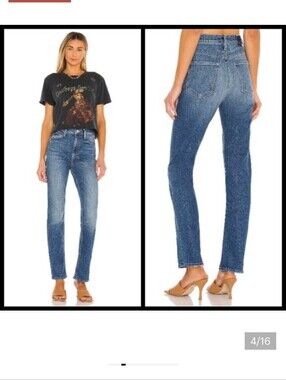 💕MOTHER SUPERIOR💕 High Waisted Rider Skimp Jeans ~ Cowboys Don't Cry 28 NWOT